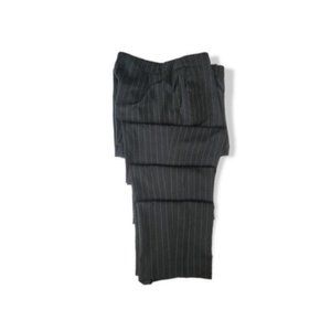 JM Studio By John Meyer Women's Black Comfort Pinstripe Slacks Pant Size 10